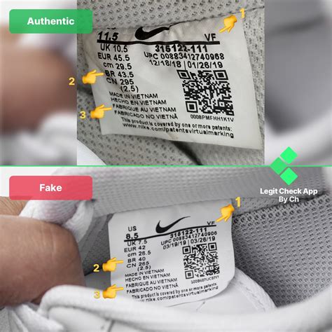 real vs fake nike shoe tag|how to tell nike shoes authenticity.